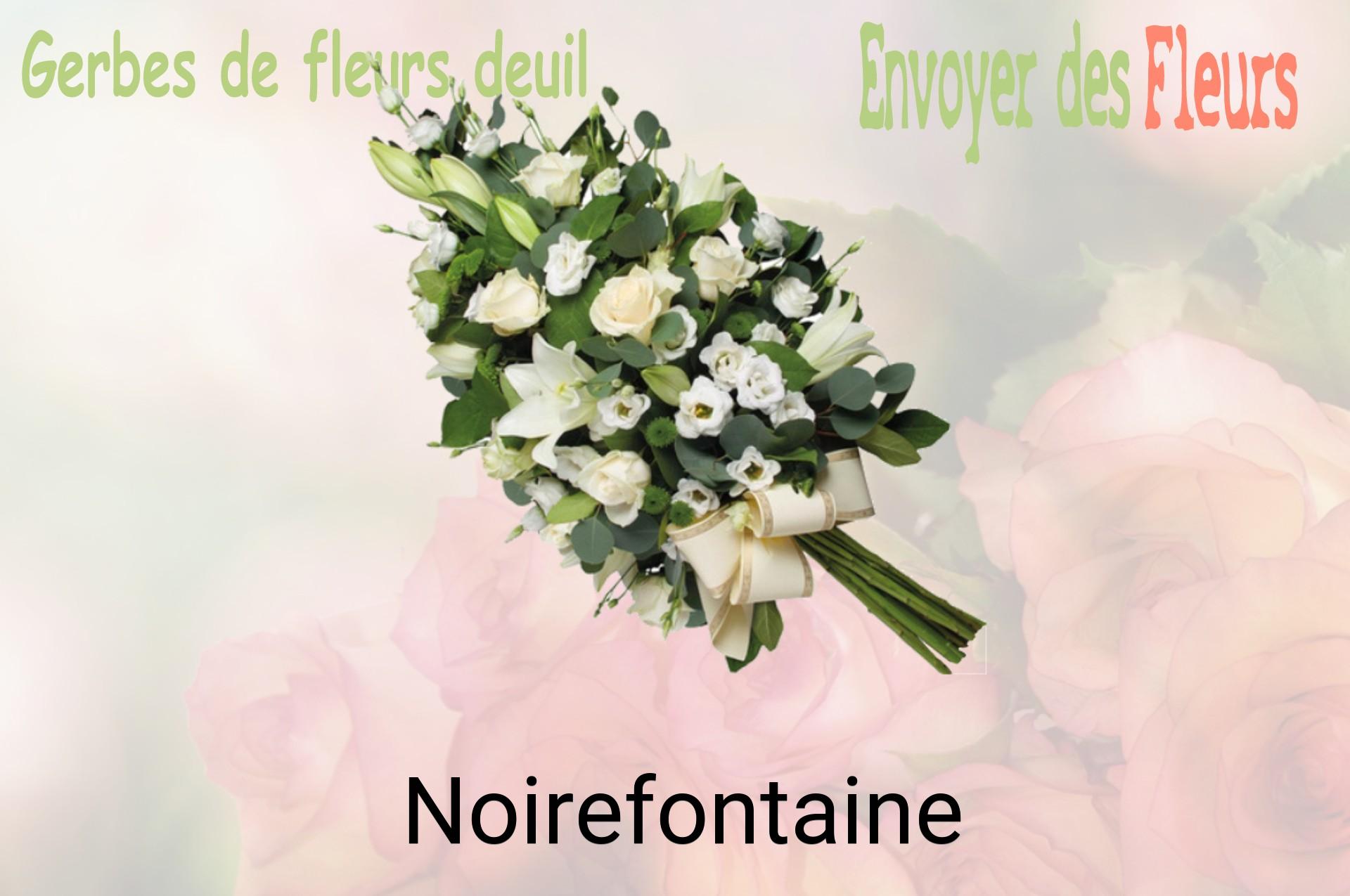 Gerbe de fleurs de deuil livrée à Noirefontaine